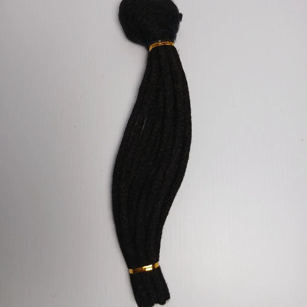 100% Human Hair Dreadlock Extensions‎ 0.6cm Width 12 Inch 30 Strands Natural